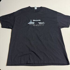 Pearl Harbor T-Shirt Men’s XXL Alstyle Vintage Tag Black Embossed Logo